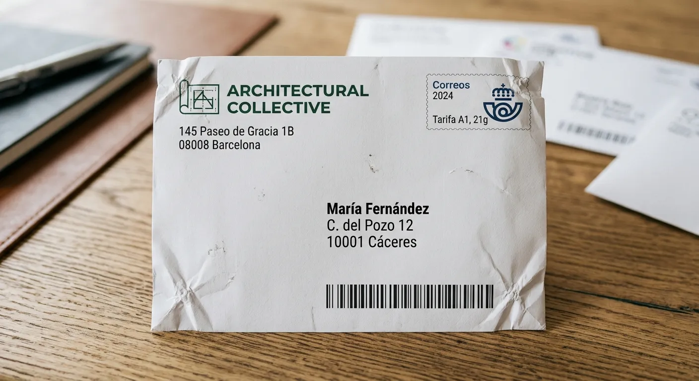 medidas de sobres comerciales